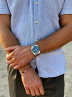 Montre OLURÉ Rivoli Bleu – acier, design minimaliste