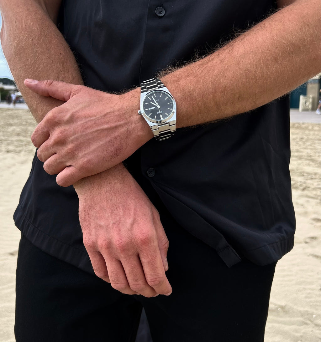 Montre OLURÉ Rivoli Noir – montre élégante parisienne